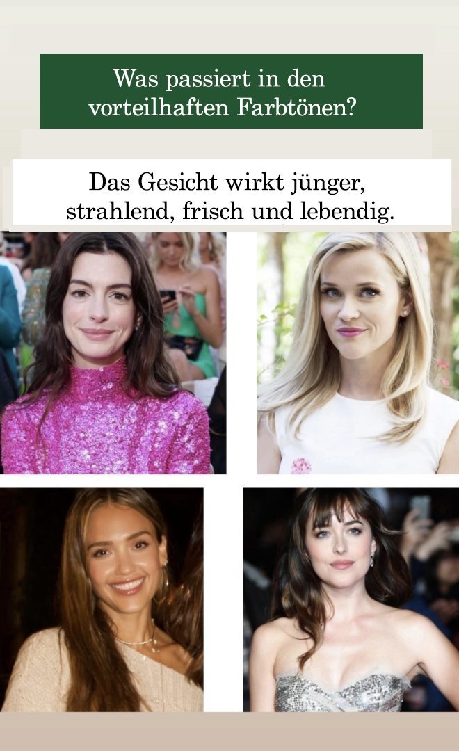 Das Gesicht in vorteilhaften Farben: